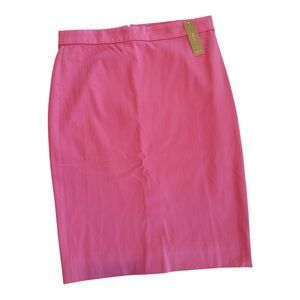 J. Crew No 2 Pencil Skirt In Bi Stretch Cotton Vivid Fuchsia